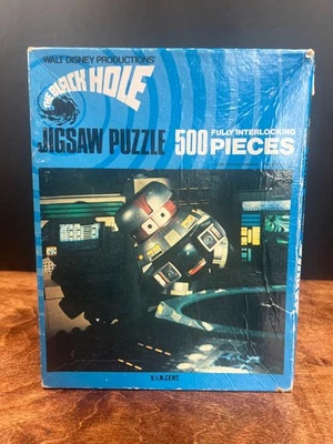 1979 The Black Hole Vincent Walt Disney 500 Piece Puzzle Whitman New Sealed - Image 1 of 4