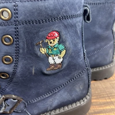 Polo Ralph Lauren Botas Criança Meninos Azul Marinho Ranger Alto II Tamanho 3 Logotipo Urso - Imagem 1 de 4