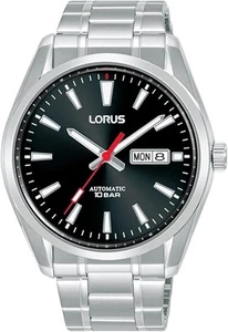Lorus Mens Automatic Watch Black Dial Silver Bracelet RL451BX9 - Picture 1 of 1