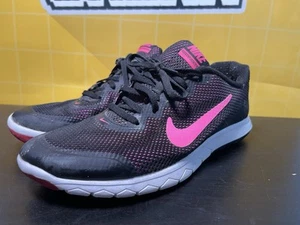 Scarpe da corsa Nike Flex Experience RN 4 da donna nere e rosa taglia 8,5 - Foto 1 di 6