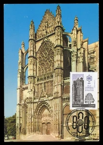 FRANCE 2025 Carte Maximum Card 800 a Cathédrale Saint-Pierre Beauvais cathedral - Imagen 1 de 1