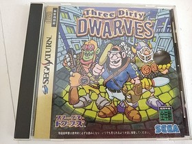 Three Dirty Dwarves SEGA Saturn Japan Disc Manual Boxed Complete Set Working