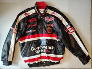 Giacca di pelle autentica Dale Earnhardt Chase Nascar Goodwrench Plus Racing XL - Foto 1 di 21