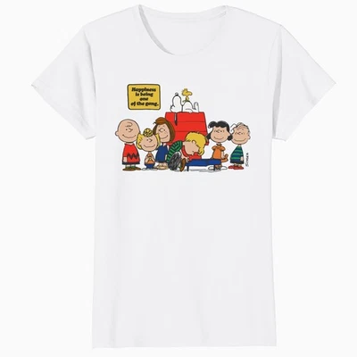 Peanuts Snoopy Woodstock Happy Gang Friends Friendship Vintage Women's T-Shirt - Image 1 of 4