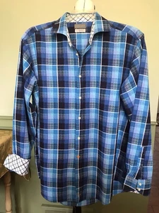 Thomas Dean Men’s Shirt - XL - Shades Of Blue - Picture 1 of 10