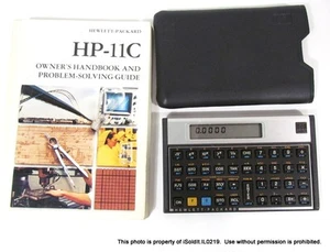Vintage Hewlett Packard HP 11C RPN Scientific CALCULATOR w/ Case & Manual - Picture 1 of 5