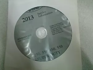 2013 Ford Truck F-250 F350 F250 450 550 Servicio Tienda Reparación Manual On CD - Imagen 1 de 2