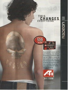 Anuncio impreso con tarjeta gráfica ATI Radeon 8500 vintage/retro 2002 (B) - Imagen 1 de 2