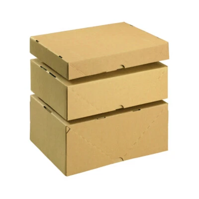 BB-VERPACKUNGEN GMBH Stülpdeckelkarton A4 in verschiedenen Höhen Stülpschachteln Schachtel Wellpappe