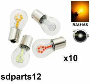 10er Set Birnen BAU15s 12V Orange Lichter Blinker Schieffuß für Auto Traktor - Bild 1 von 5