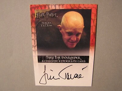 Harry Potter-Jim Tavare-Tom The Innkeeper-H&V-OOP-Movie-Signature-Autograph Card - Image 1 of 2