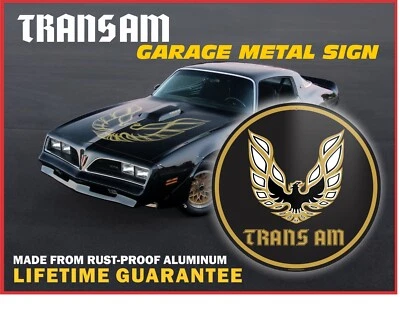 Pontiac Firebird Trans Am Round 12" Heavy Gauge Aluminum Wall Sign - Image 1 of 4