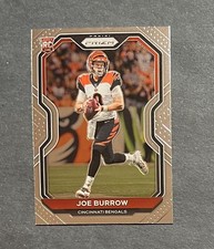 2020 Panini Prizm Joe Burrow RC Rookie Raw Base Card #307 Bengals