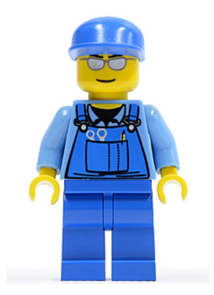 LEGO MINIFIGURE CITY CONSTRUCTION WORKER USED CONDITION CTY0114!! - Image 1 of 1