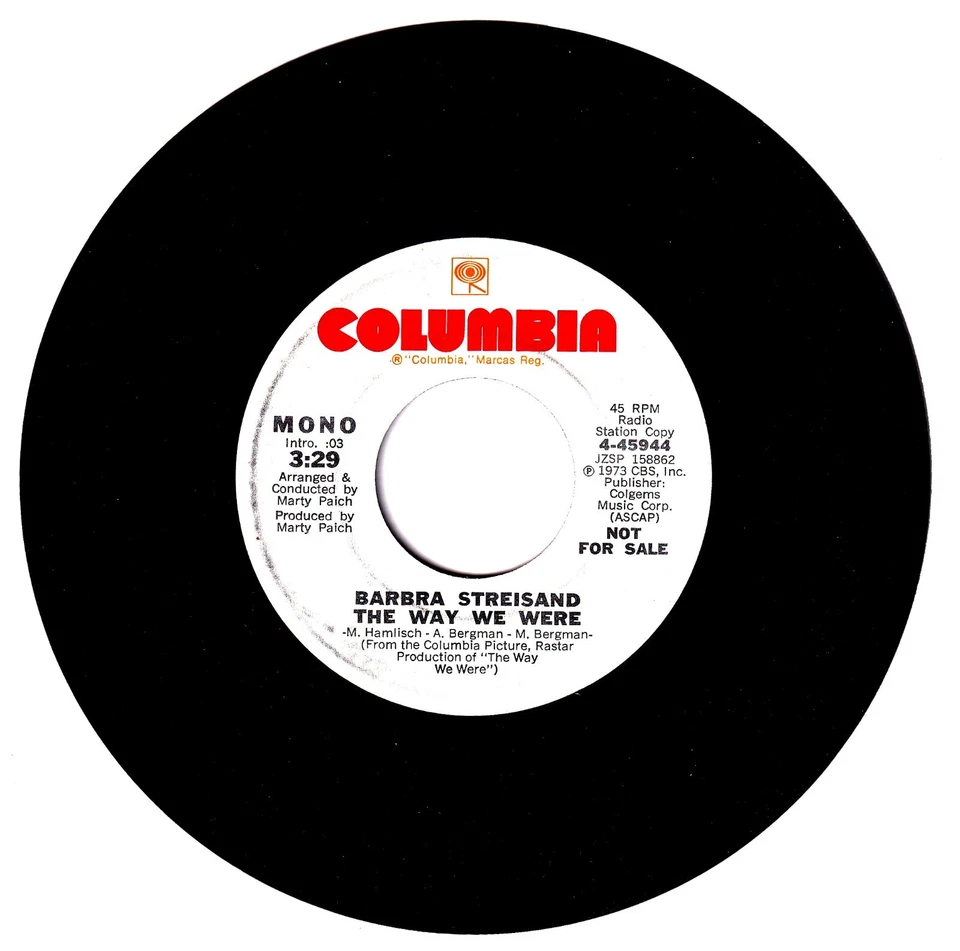 Barbara Streisand. The way we were (both sides)  45rpm Record - Image 1 of 1