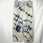 BDG Urban Outfitters High & Wide Bleached Tie Dye Jeans Women's 32 Retro Y2K