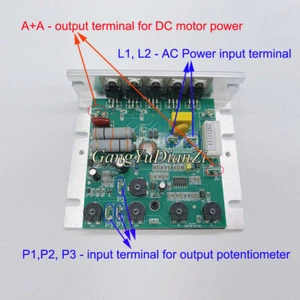 NEW DC Brush Motor Speed Controller 220B-I 230VAC12ADC Mini lathe Control Board - Bild 1 von 7