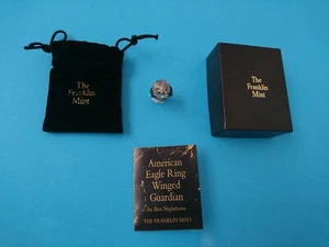 Seltener FRANKLIN MINT Southwestern STERLING TÜRKIS ADLER RING VON Ben Nighthorse - Bild 1 von 16