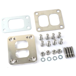 Turbo exhaust manifold CNC flange adapter For Garrett T4 divided to T3 divided - Picture 1 of 2