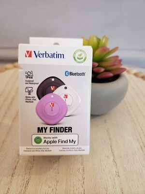 Verbatim 32132 Myfinder Bluetooth Tracker 3pk - Black White Purple - Brand New!! - Image 1 of 4