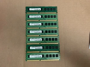 LOT OF 7 MICRON 8GB DDR3 ECC MT18KSF1G72AZ-1G6E1 SERVER MEMORY RAM - Picture 1 of 4