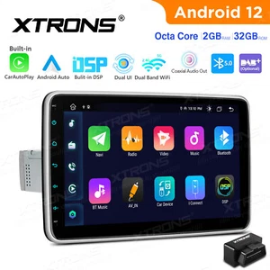 OBD+ Android 12 Single Din 10.1" Car Stereo Car Play Auto Radio GPS Navi WiFi FM - Picture 1 of 16