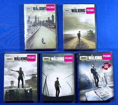 THE WALKING DEAD Season 1 2 3 4 5 PROMO DVD Complete Sets AMC TV Series SEALED - Image 1 of 4