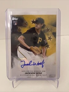 2024 Topps Series 1 - Baseball Stars Autographs Gold #BSA-JWF Jackson Wolf (RC) - Picture 1 of 3