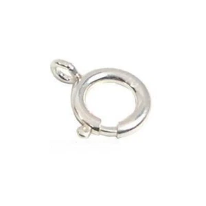 Spring Ring Clasp 9mm Sterling Silver 30pc FindingKing - Picture 1 of 2