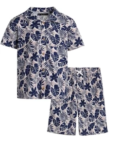 NEW- Ben Sherman Shorts Set - 2 Piece Cabana Button Down- Boy's S (8) - Picture 1 of 7