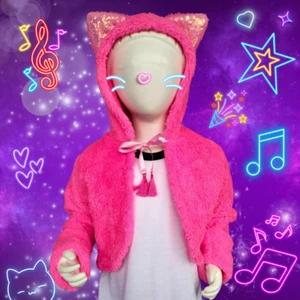 Gabby Dollhouse custome halloween Pink Crop Cardigan Hoddie Girls Size 4 gift - Picture 1 of 2