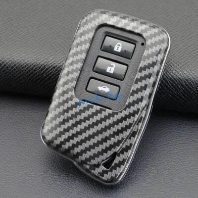 Para Lexus NX RX IS GS LX RC Fibra de Carbono Coche Llavero Cubierta Estuche Soporte Foto 1 de 4