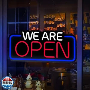 We Are Open Schild, 22" x 10" hell LED Neon Open Schild, einstellbare Helligkeit  - Bild 1 von 5