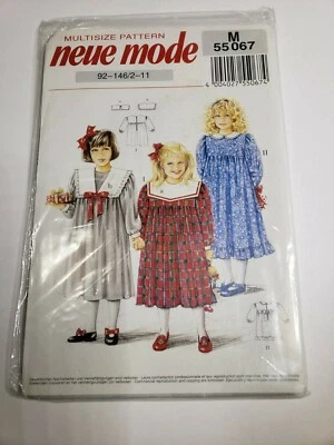 Neue Mode Child's Dress Pattern, Sizes 92-146 Ages 2-11 New Uncut (West Germany) - Image 1 of 2