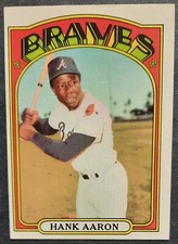 1972 Topps Baseball Hank Aaron #299 Braves HOF NM