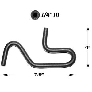 Sidewinder 1/4" 50 PSI Universal Mandrel-Formed Molded Rubber Fuel Line Hose - Picture 1 of 3