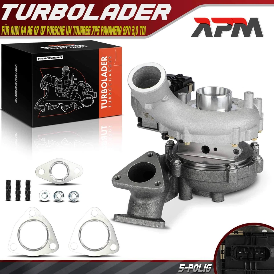 Turbolader für Audi A4 A6 A7 Q7 Porsche VW Touareg 7P5 Panamera 970 3,0 TDi - Bild 1 von 4