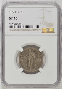 1921 Standing Liberty Silver Quarter 25c NGC XF40 EF40 6523288-003 - Picture 1 of 4