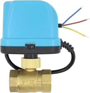 2 Wege Motorkugelhahn Kugelventil Elektrisch 12V 24V DC 2 Wege Ventil Elektrisch - Bild 1 von 12