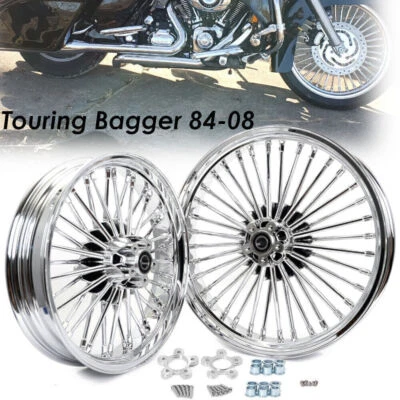 Llantas Fat Spoke 21x3,5 18x3,5 para Harley Touring 00-07 FLHTC FLHR FLHTCU Foto 1 de 4