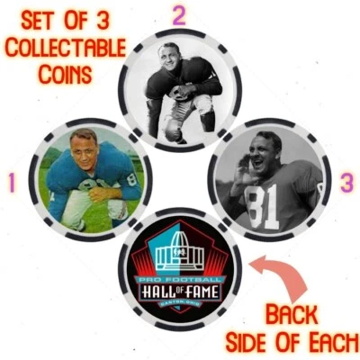 ANDY ROBUSTELLI - PRO FOOTBALL HALL OF FAME - COLLECTABLE COIN SET - Image 1 of 2