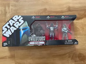 STAR WARS EVOLUTIONS: THE FETT LEGACY BOBA FETT 30° ANNIVERSARIO CONFEZIONE DA 3 PEZZI - Foto 1 di 7