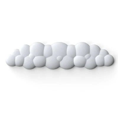 Mouse Pad with Wrist Rest Memory Foam Anti-Slip Cloud Design for Office Desktop - Image 1 of 4