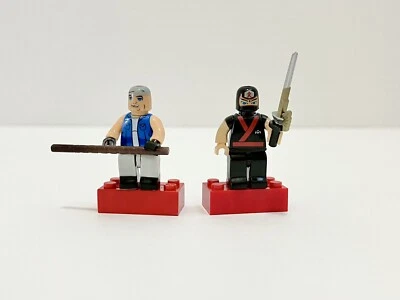 Mega Bloks Power Rangers Samurai Series 1 Red Ranger 2011 & Series 2 Blue 2012 - Image 1 of 4