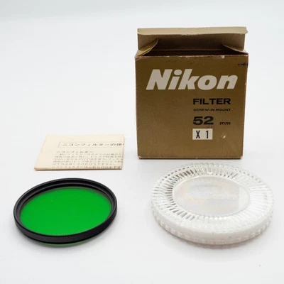 Nikon X1 52mm Green Filter for B&W Film Photography – Japan - Image 1 of 4