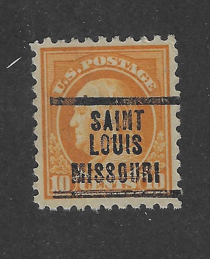 Scott # 472, 10 cents orange, pre cancel, SAINT LOUIS MISSOURI, XF - Image 1 of 1