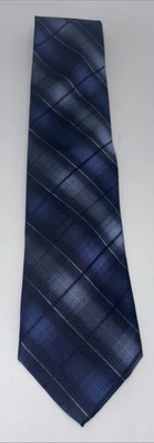 Corbata Robert Talbott Best of Class azul y negra a cuadros mejor seda EE. UU. Foto 1 de 4