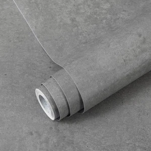 Decoroom Sticky Back Plastic Roll 60X600cm Grey Matte Concrete Waterproof Vinyl - Picture 1 of 8