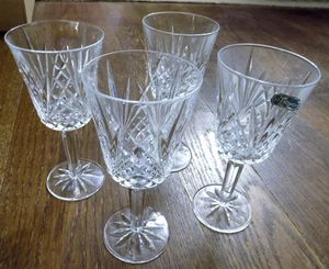 Juego Lote 4 Copas de Vino Cristal D' Arques Durand Grabadas Criss Cross Star De Colección 6.5" - Imagen 1 de 10