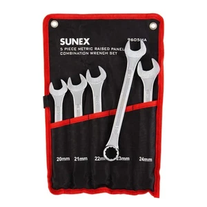 9605MA 5 Piece Raised Panel Metric Combination Wrench Set (Raised Panel) CRV - Picture 1 of 5